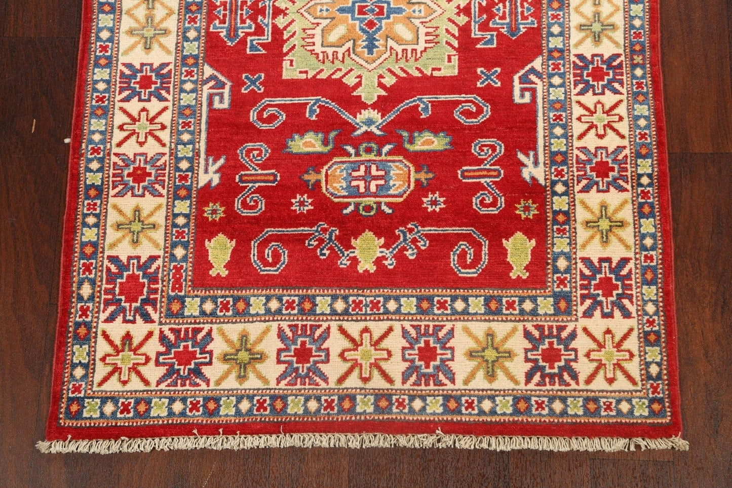 Geometric Kazak Oriental Area Rug 3x5