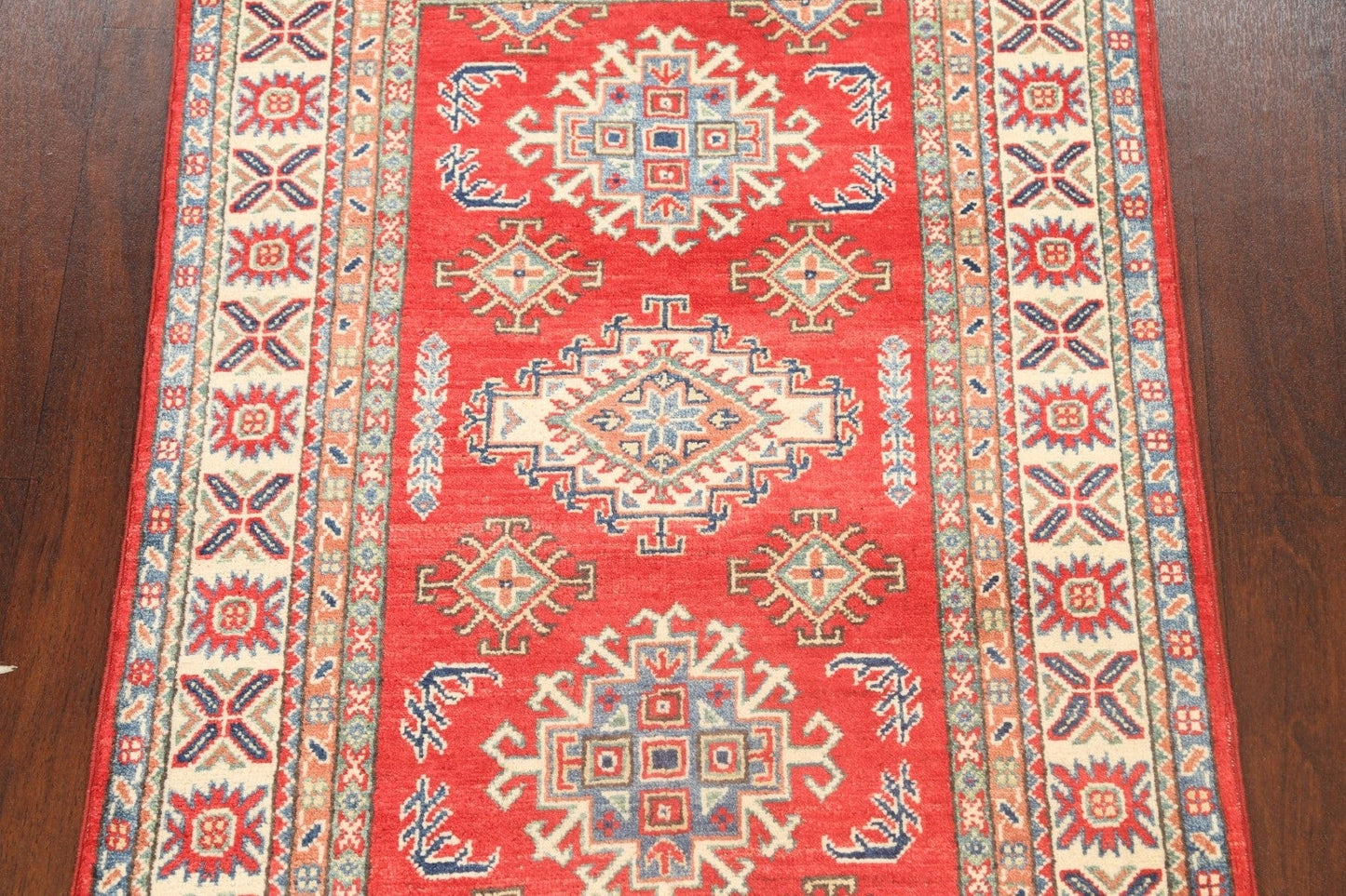 Geometric Kazak Oriental Area Rug 3x5