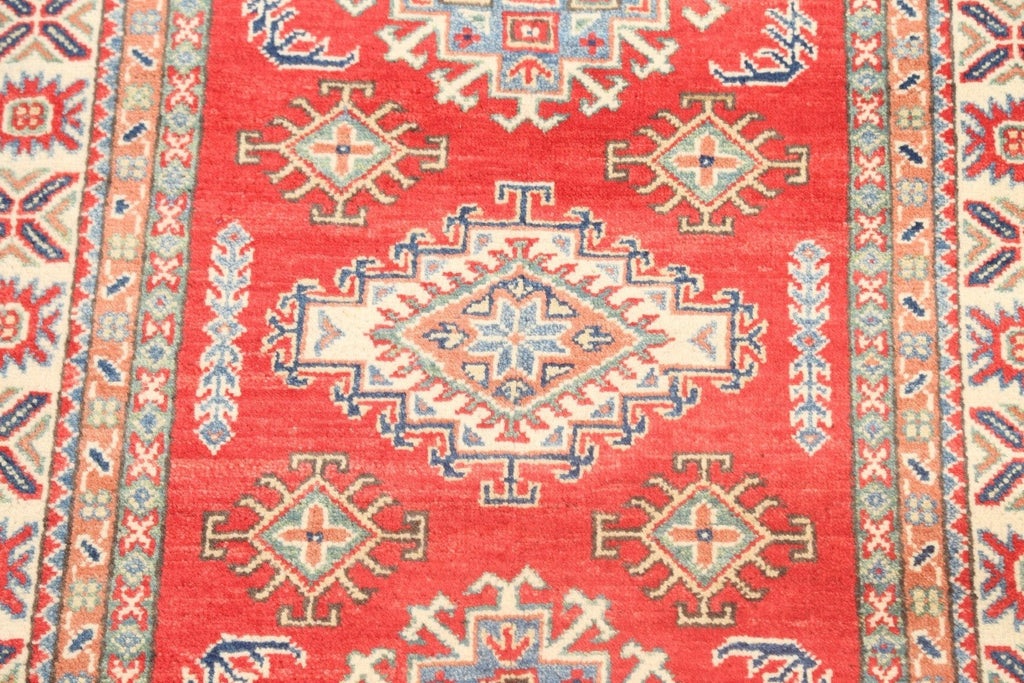 Geometric Kazak Oriental Area Rug 3x5