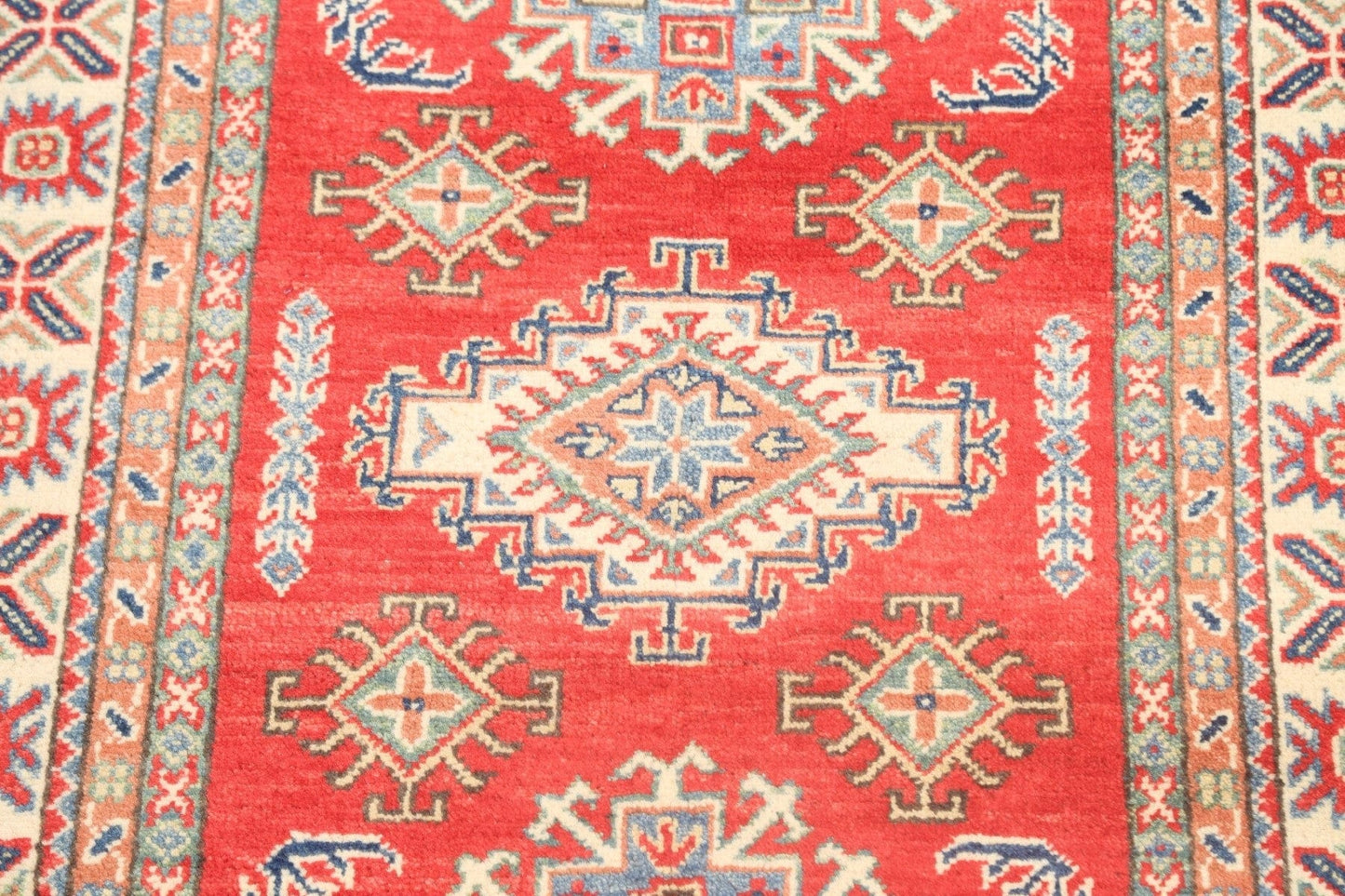 Geometric Kazak Oriental Area Rug 3x5