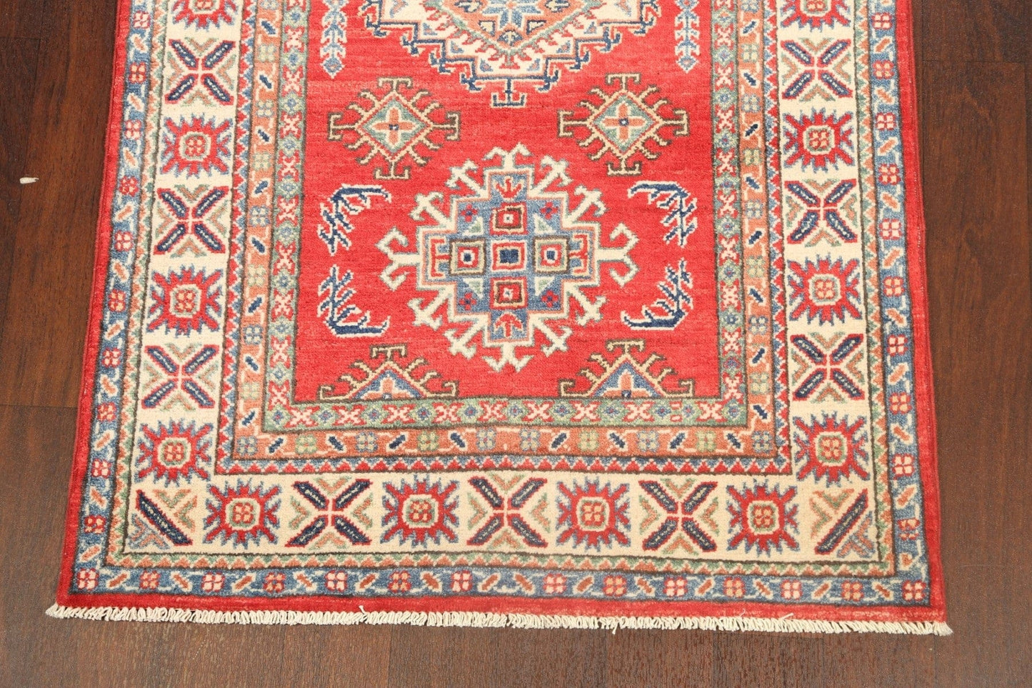 Geometric Kazak Oriental Area Rug 3x5