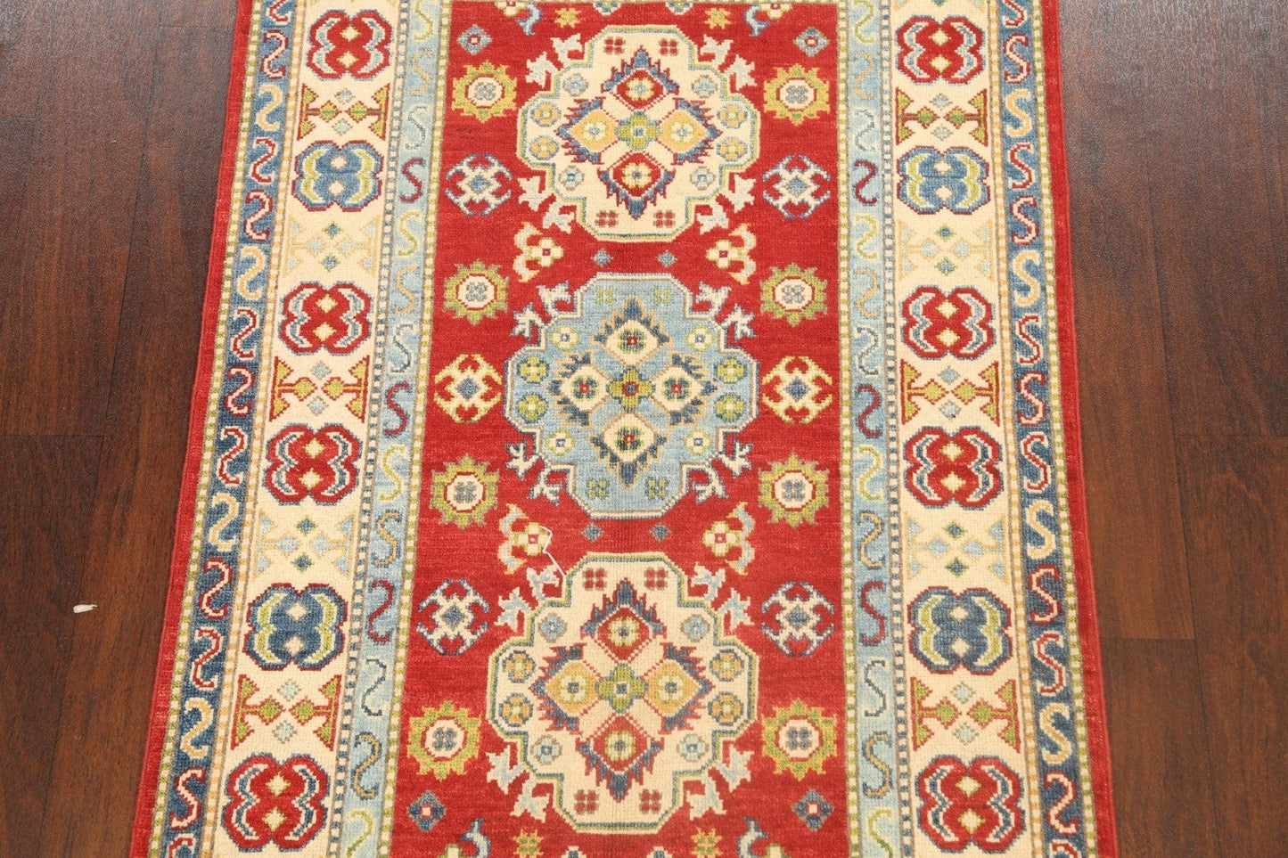 Geometric Kazak Oriental Area Rug 3x5