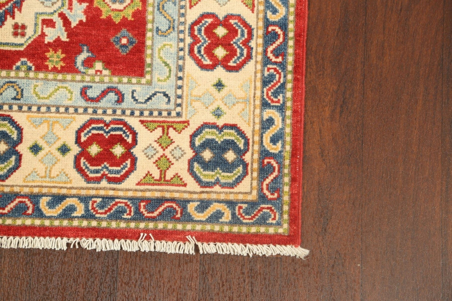 Geometric Kazak Oriental Area Rug 3x5