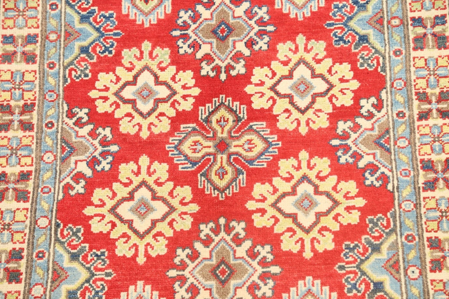 Geometric Kazak Oriental Area Rug 3x5