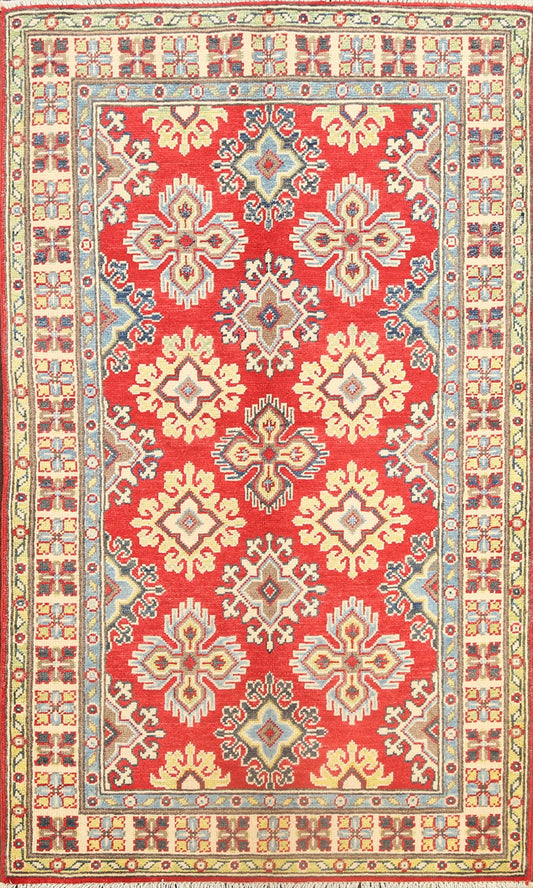 Geometric Kazak Oriental Area Rug 3x5