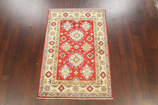 Geometric Kazak Oriental Area Rug 3x5