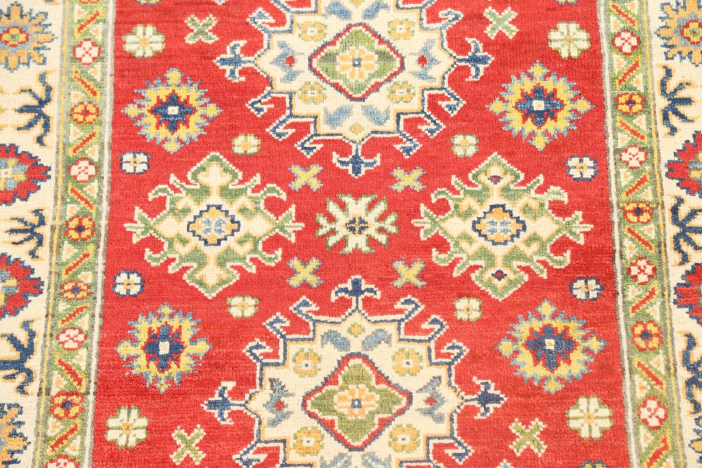 Geometric Kazak Oriental Area Rug 3x5