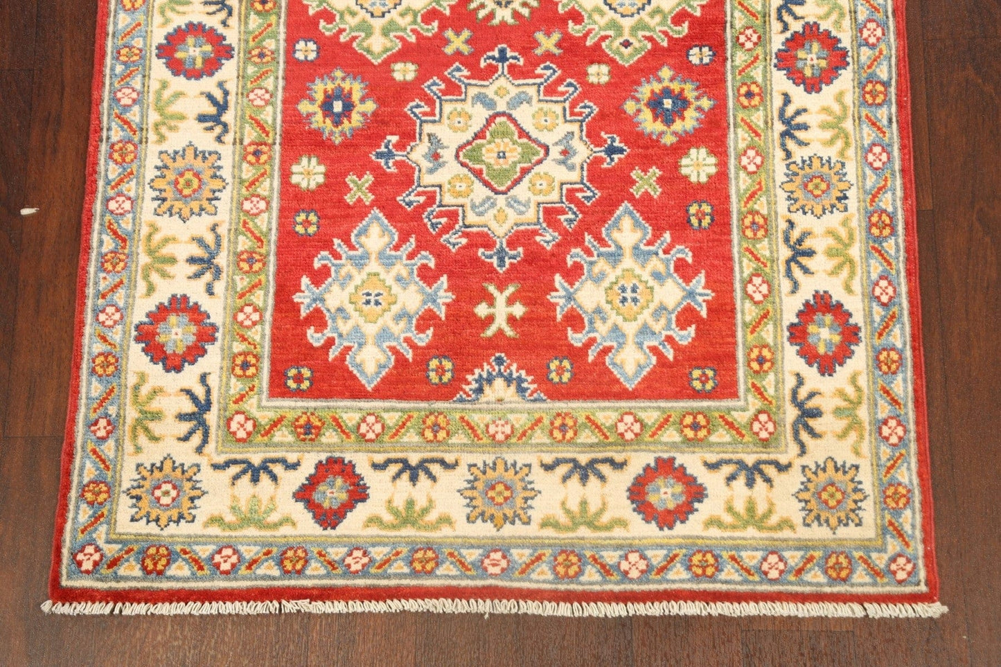 Geometric Kazak Oriental Area Rug 3x5