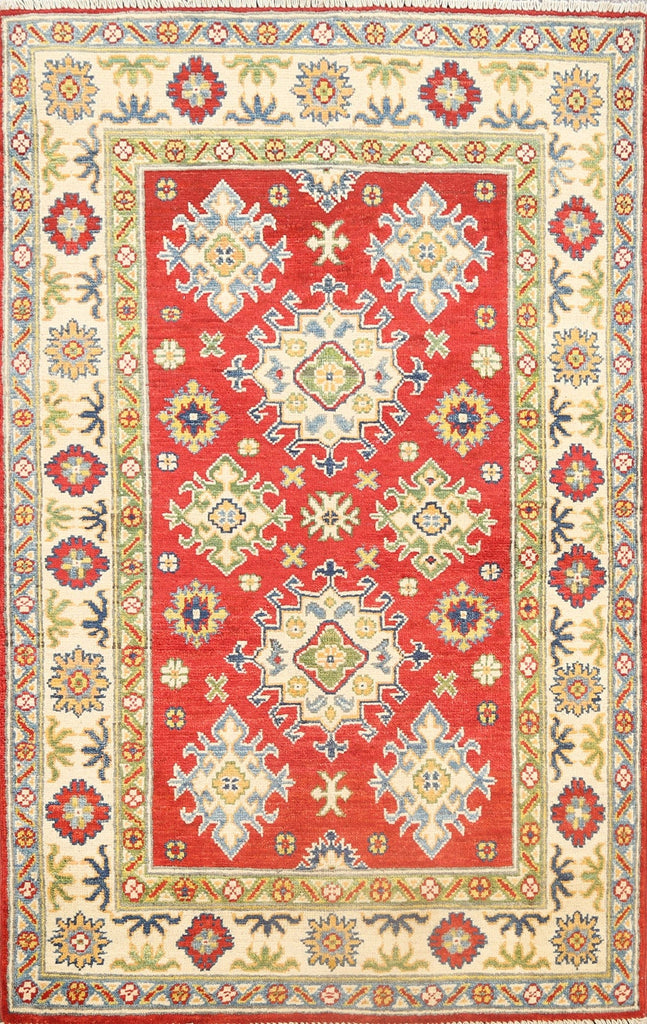 Geometric Kazak Oriental Area Rug 3x5