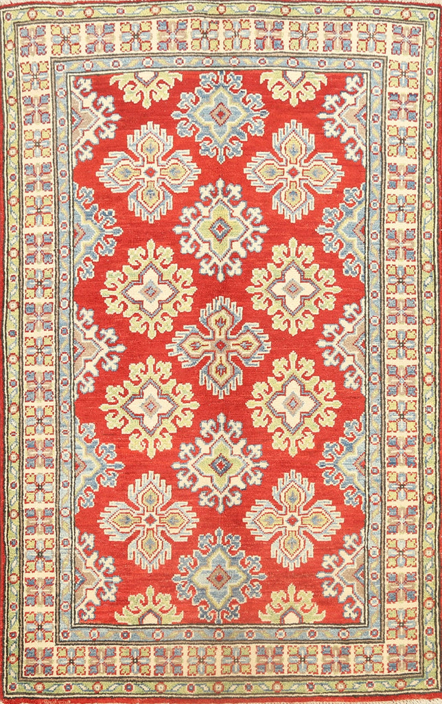 Geometric Kazak Oriental Area Rug 3x5