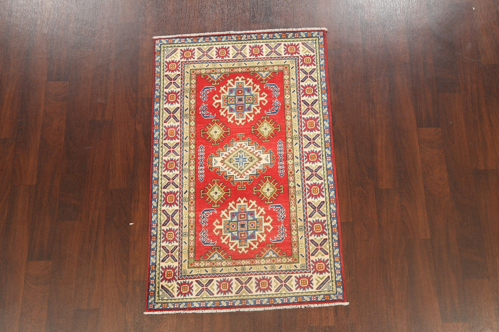 Geometric Kazak Oriental Area Rug 3x5