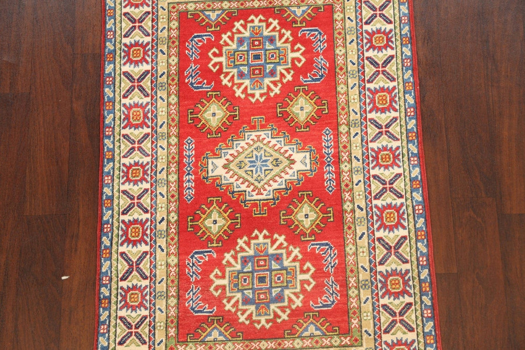 Geometric Kazak Oriental Area Rug 3x5