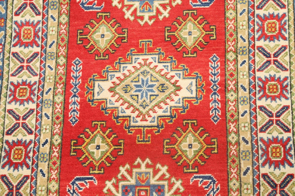 Geometric Kazak Oriental Area Rug 3x5