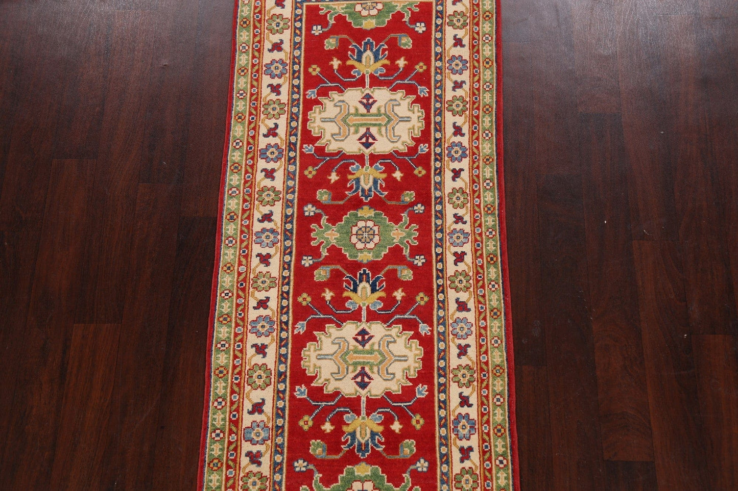 Geometric Kazak Oriental Area Rug 3x6