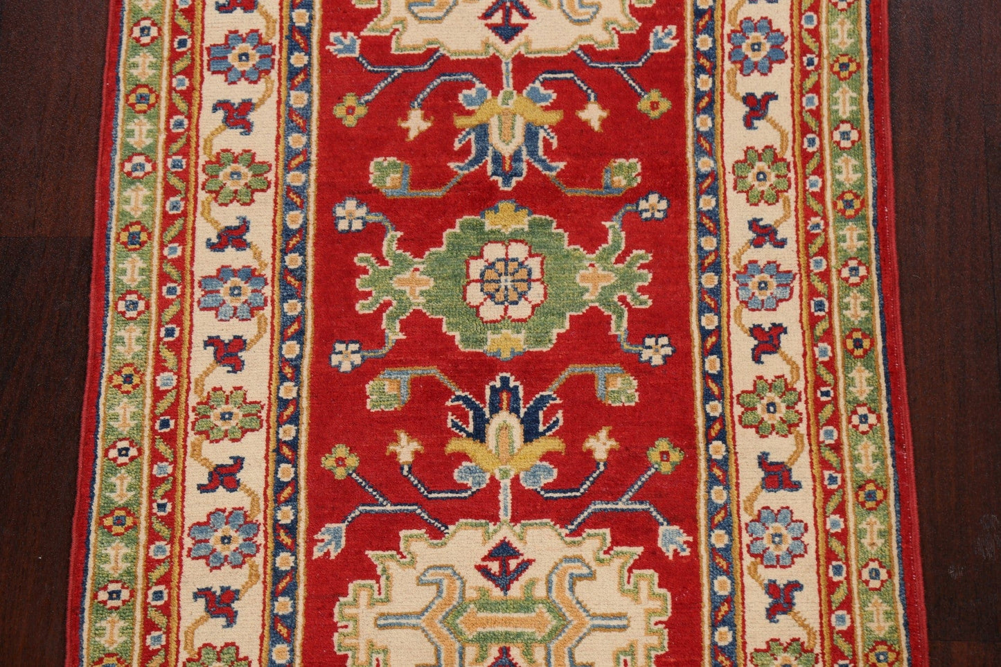 Geometric Kazak Oriental Area Rug 3x6