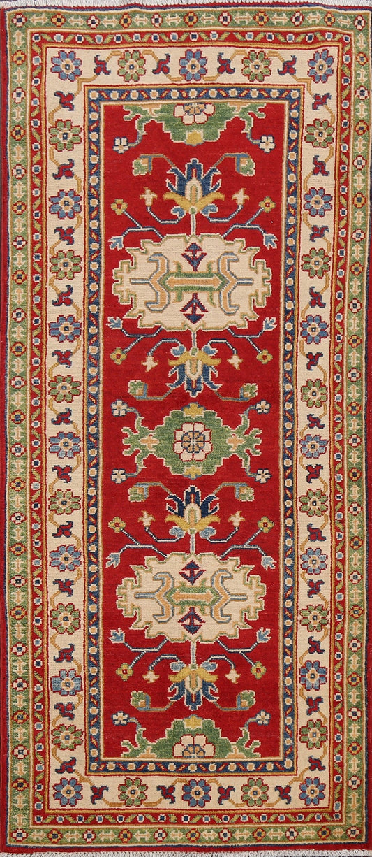 Geometric Kazak Oriental Area Rug 3x6