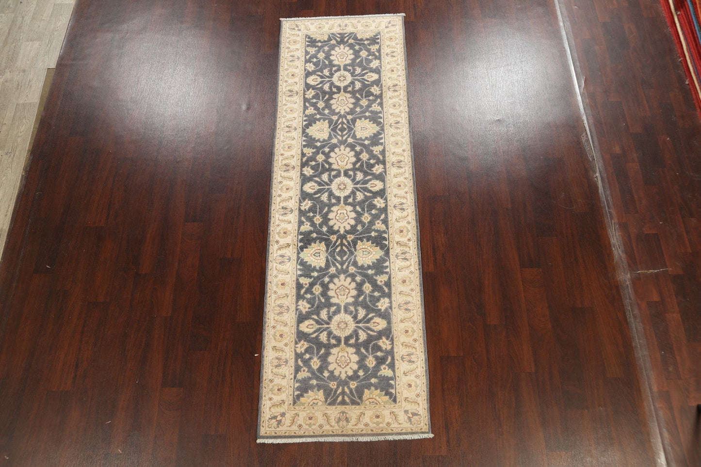 Vegetable Dye Floral Ziegler Oriental Runner Rug 3x10