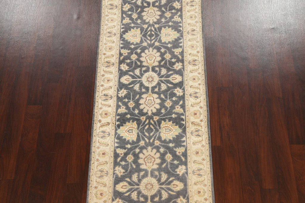 Vegetable Dye Floral Ziegler Oriental Runner Rug 3x10