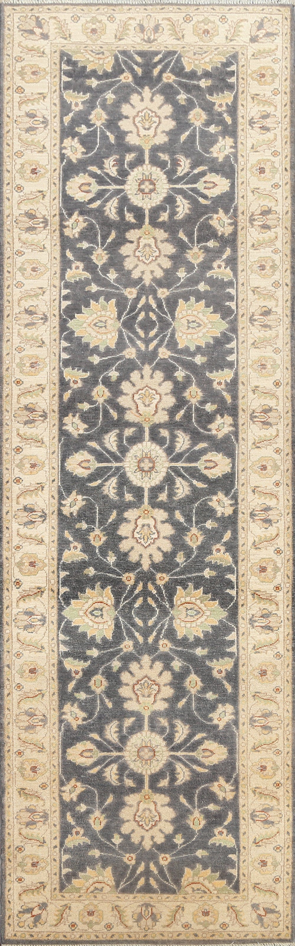 Vegetable Dye Floral Ziegler Oriental Runner Rug 3x10