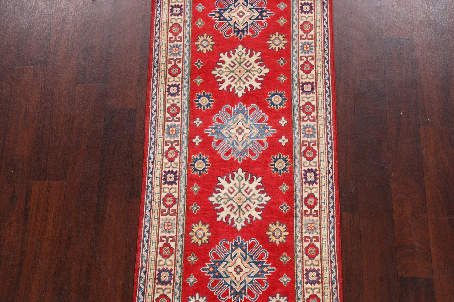 Geometric Kazak Oriental Area Rug 3x6