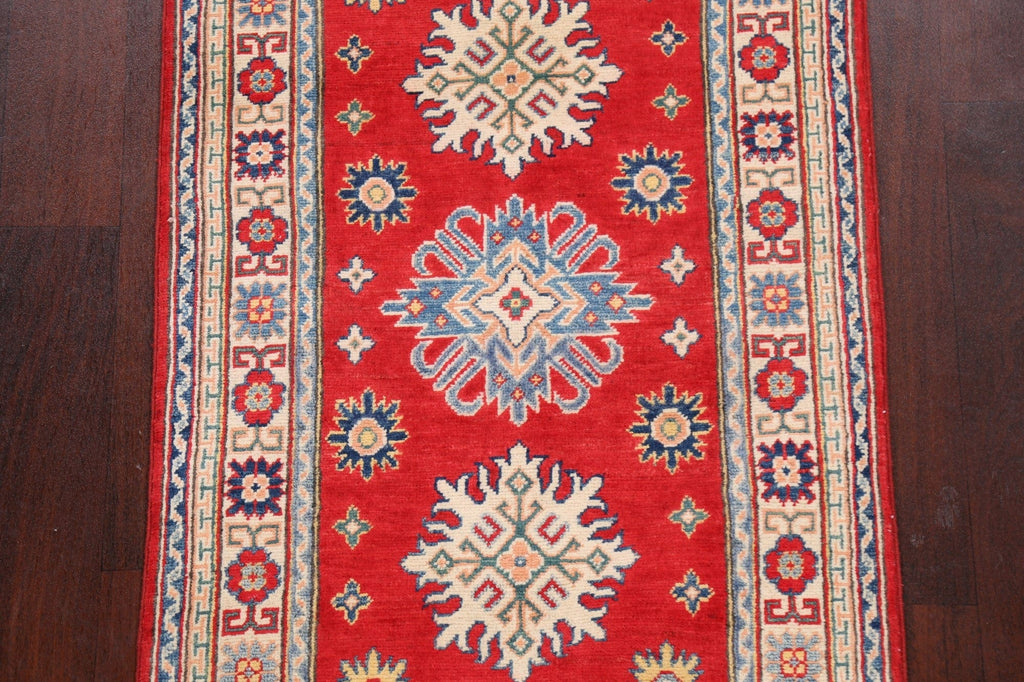 Geometric Kazak Oriental Area Rug 3x6