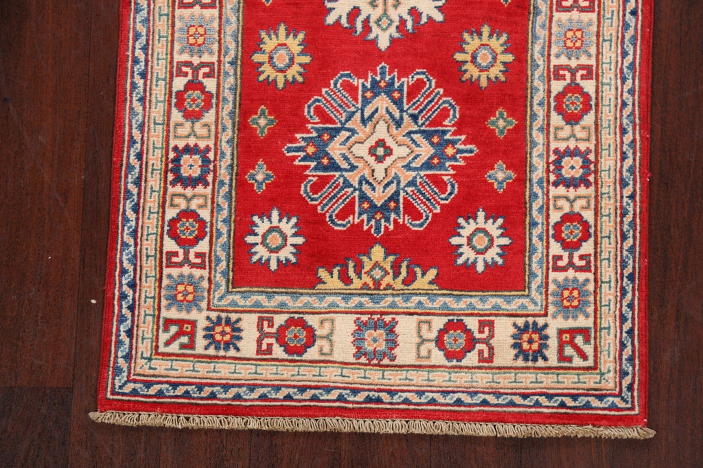 Geometric Kazak Oriental Area Rug 3x6