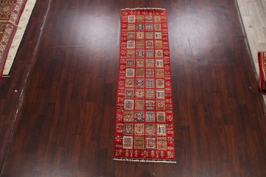 Garden Design Kazak Oriental Runner Rug 3x9