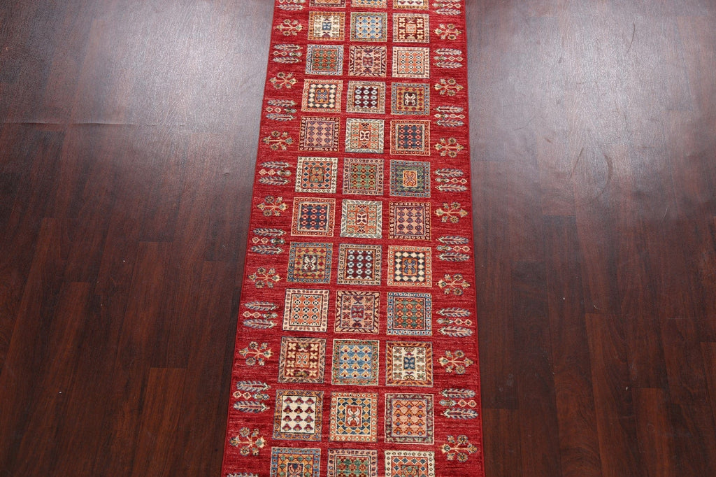 Garden Design Kazak Oriental Runner Rug 3x10