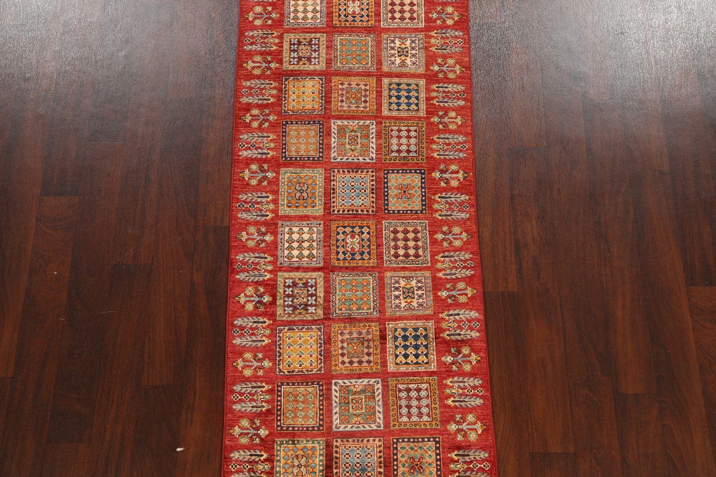 Garden Design Kazak Oriental Runner Rug 3x8