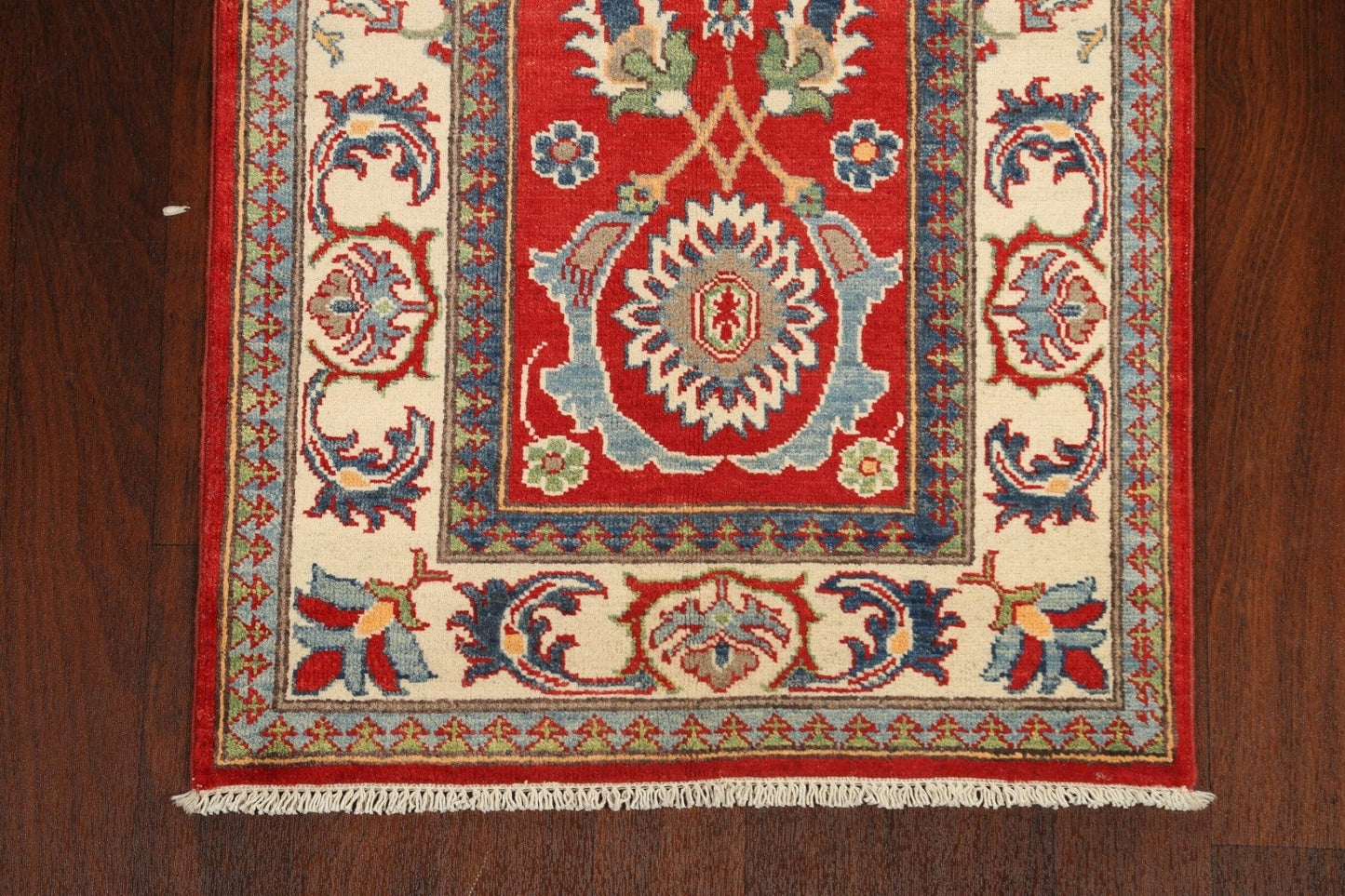 Floral Kazak Oriental Runner Rug 3x9