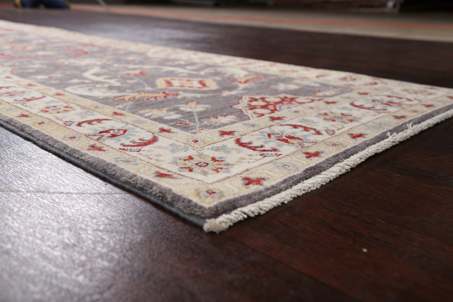 Vegetable Dye Floral Ziegler Oriental Runner Rug 3x10