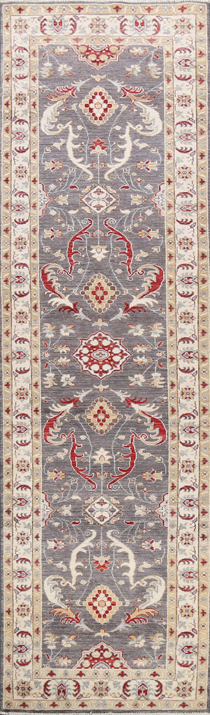 Vegetable Dye Floral Ziegler Oriental Runner Rug 3x10