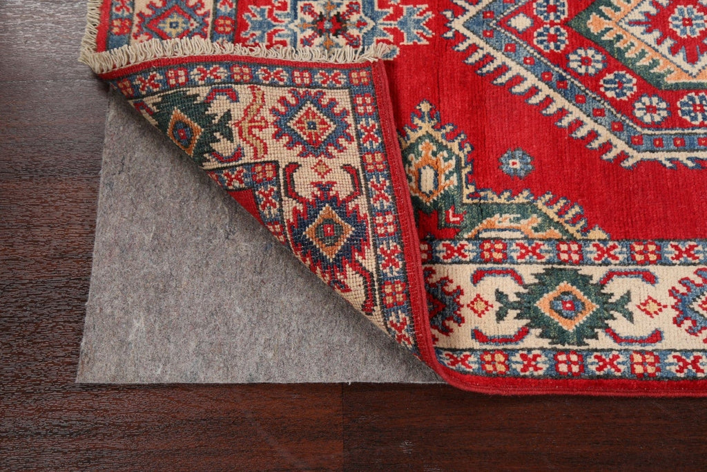 Geometric Red Kazak Oriental Area Rug 3x5