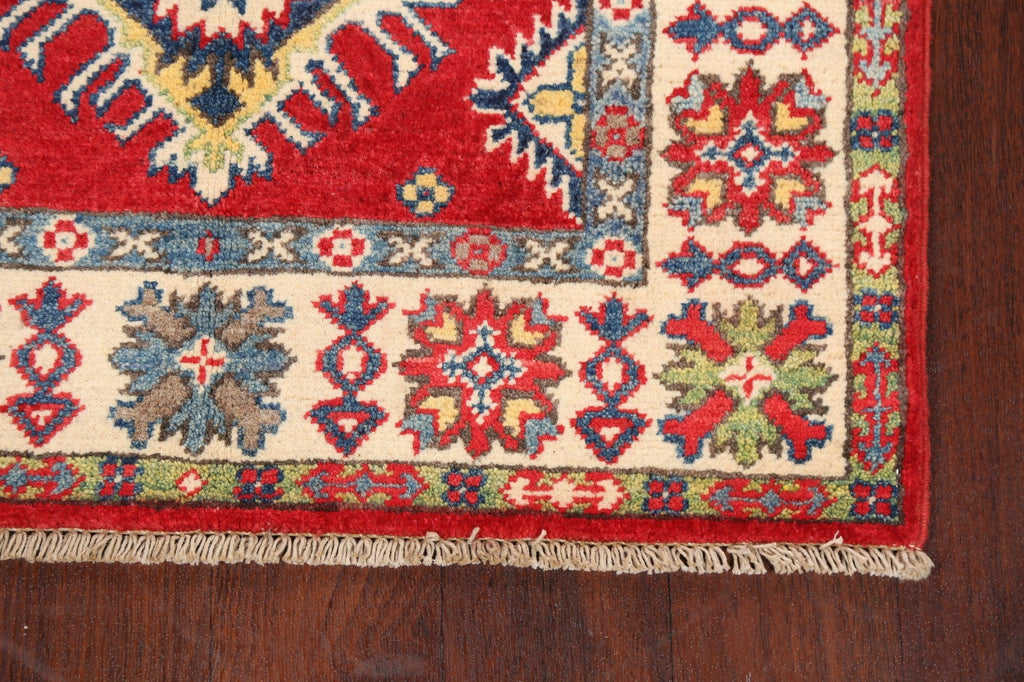 Geometric Kazak Oriental Area Rug 3x4