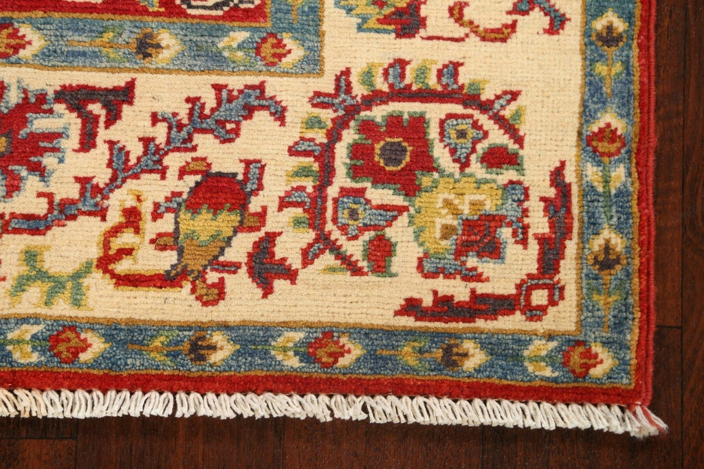 Geometric Kazak Oriental Area Rug 3x4