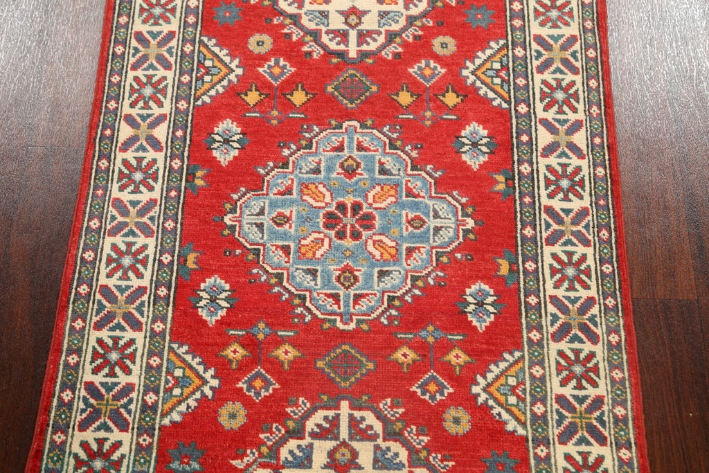 Geometric Kazak Oriental Area Rug 3x4