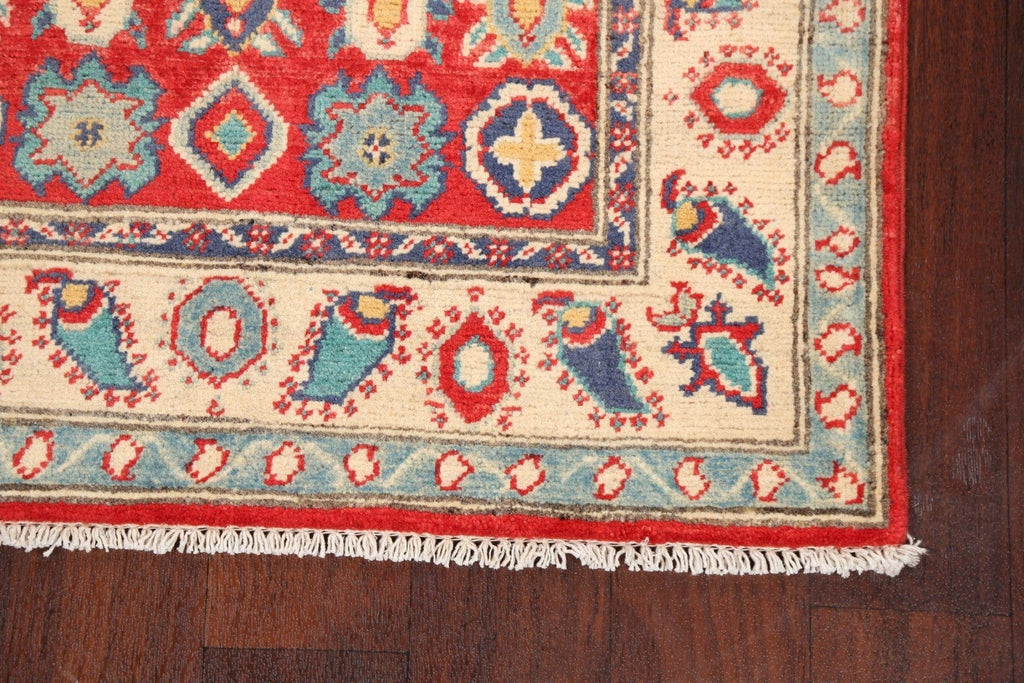 Geometric Kazak Oriental Area Rug 3x4