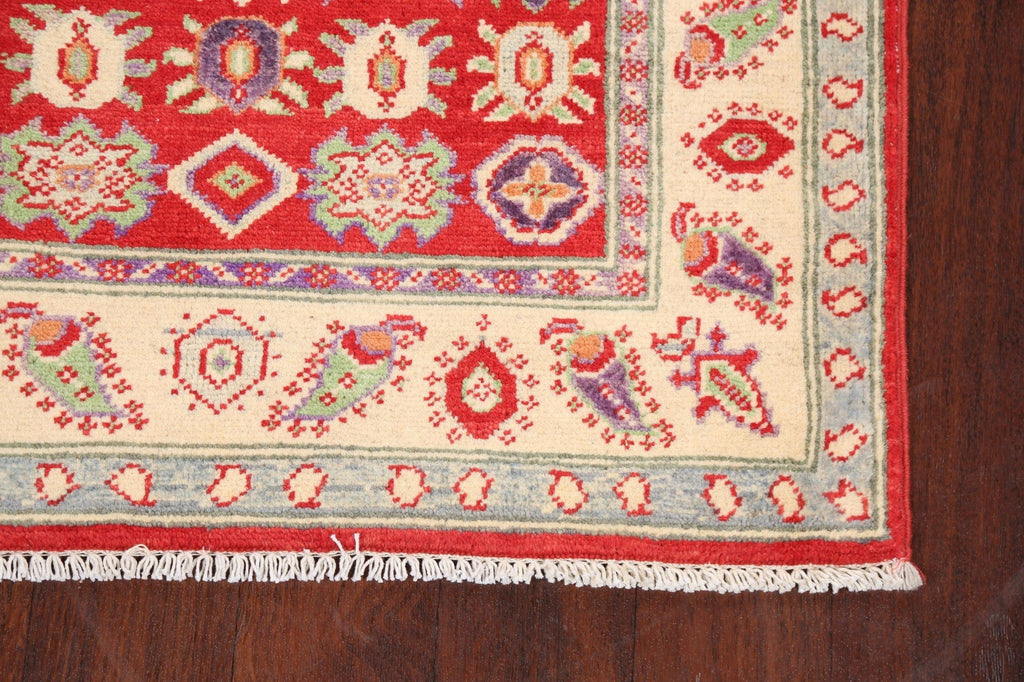 Geometric Kazak Oriental Area Rug 3x4