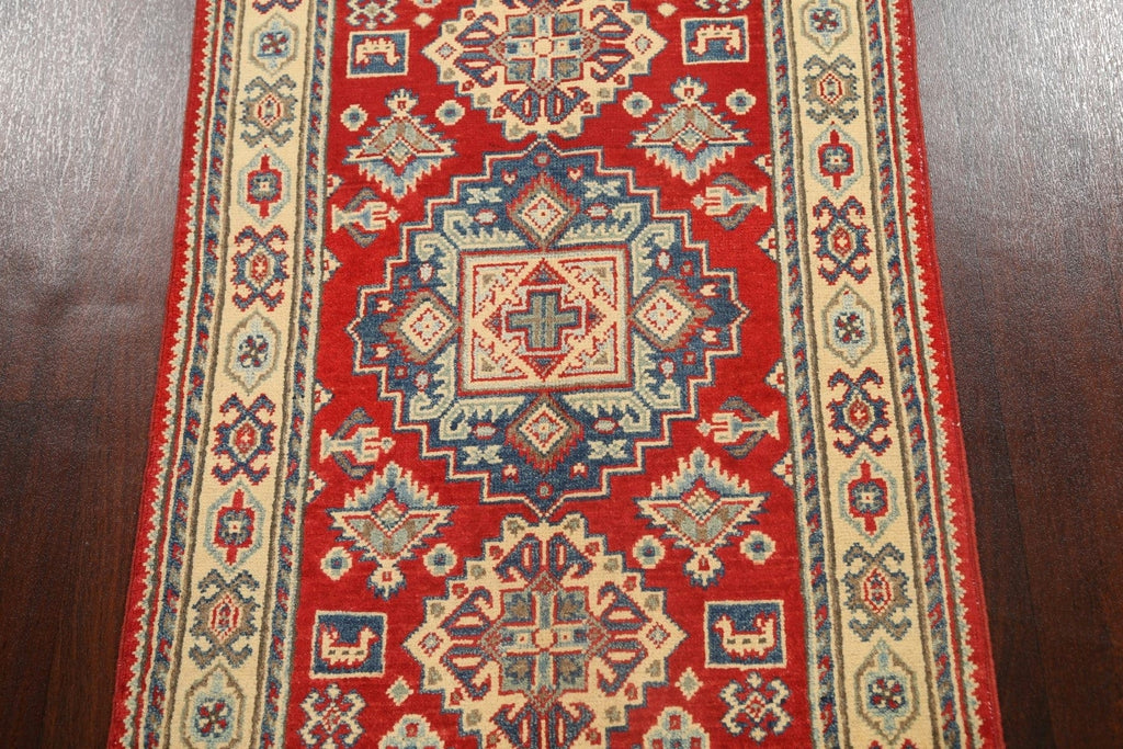 Geometric Kazak Oriental Area Rug 3x4