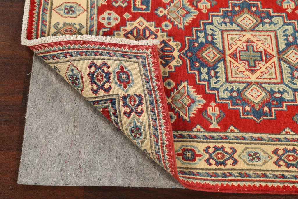 Geometric Kazak Oriental Area Rug 3x4