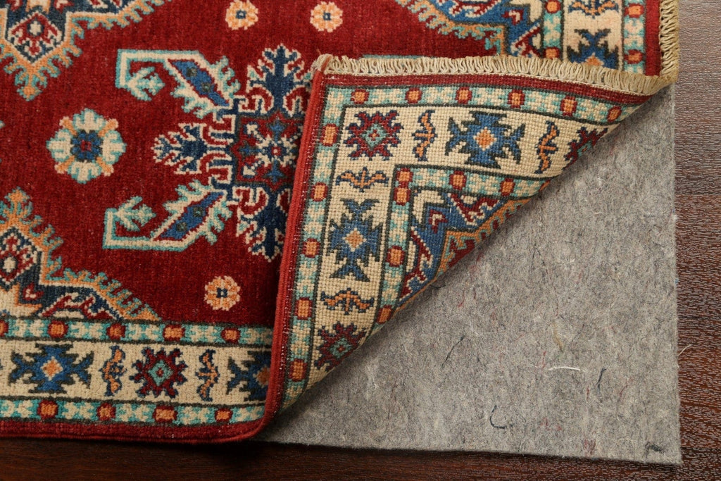 Geometric Kazak Oriental Runner Rug 2x6