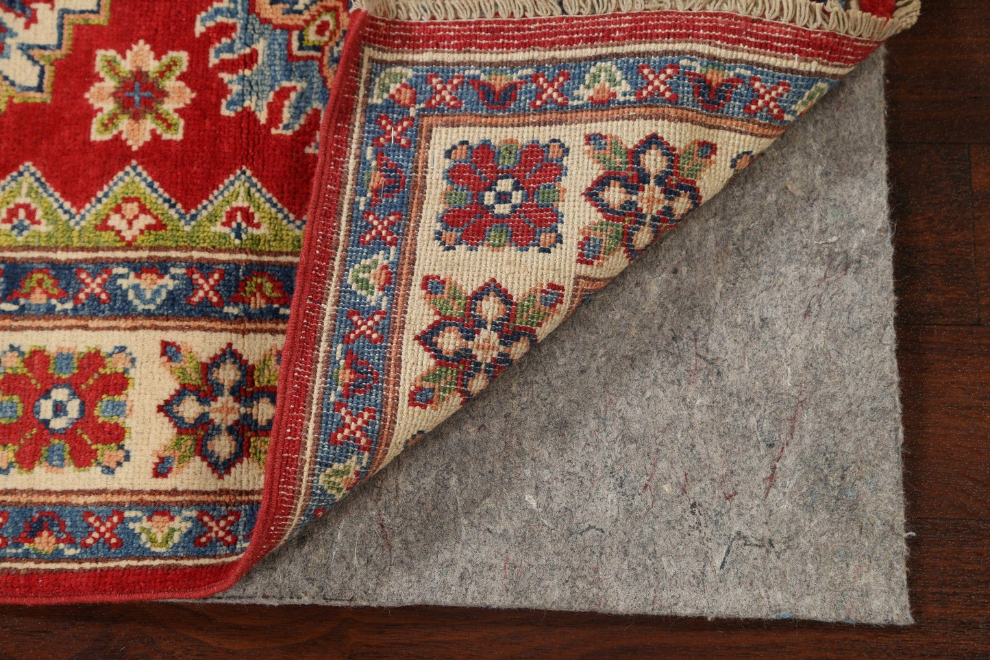 Geometric Kazak Oriental Area Rug 3x4