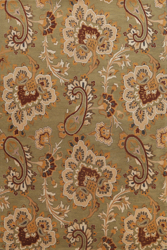 Paisley Floral Hand-Tufted Area Rug 9x12