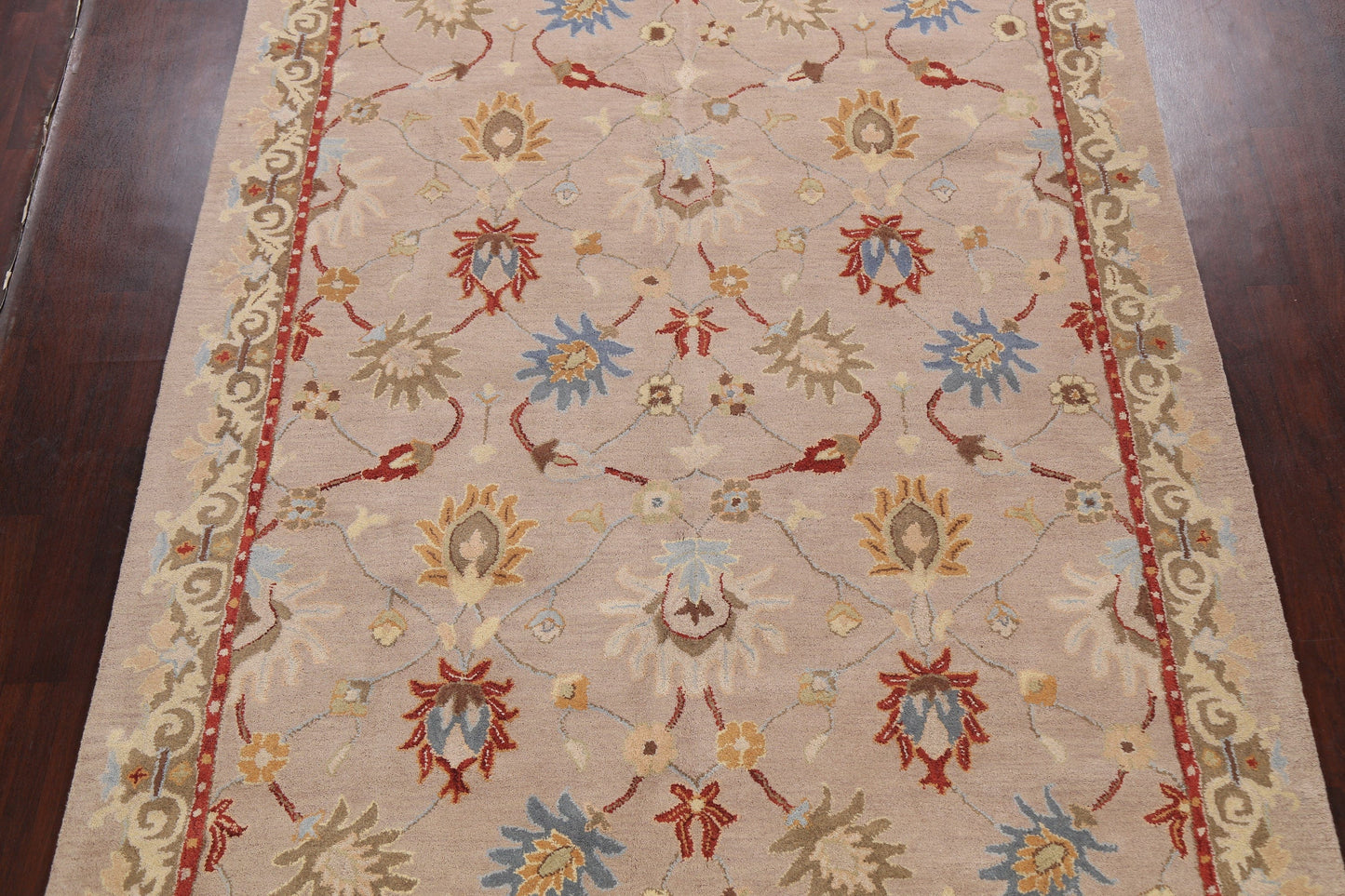 Hand-Tufted Floral Wool Rug 8x11