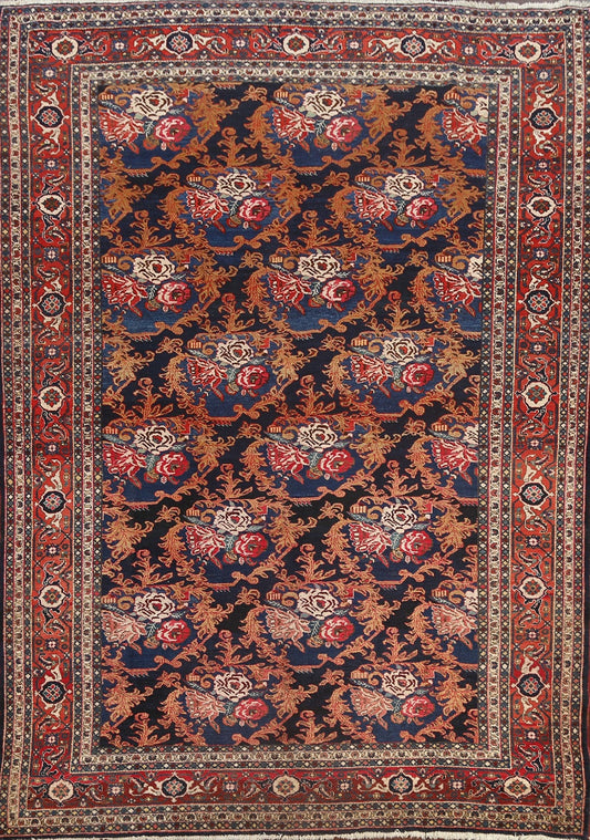 Vegetable Dye All-Over Bidjar Persian Area Rug 8x10