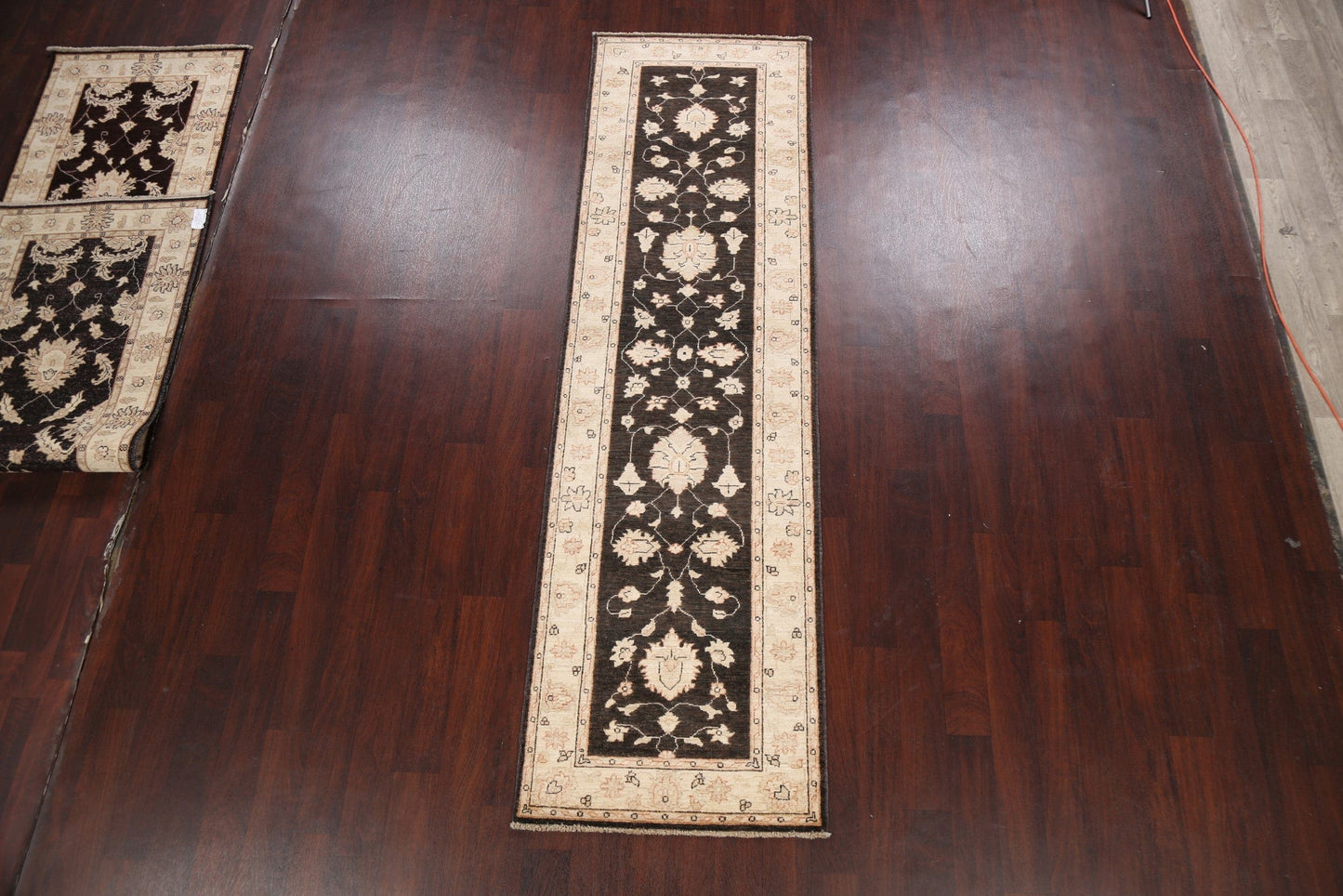 Vegetable Dye Floral Peshawar Chobi Oriental Runner Rug 3x10