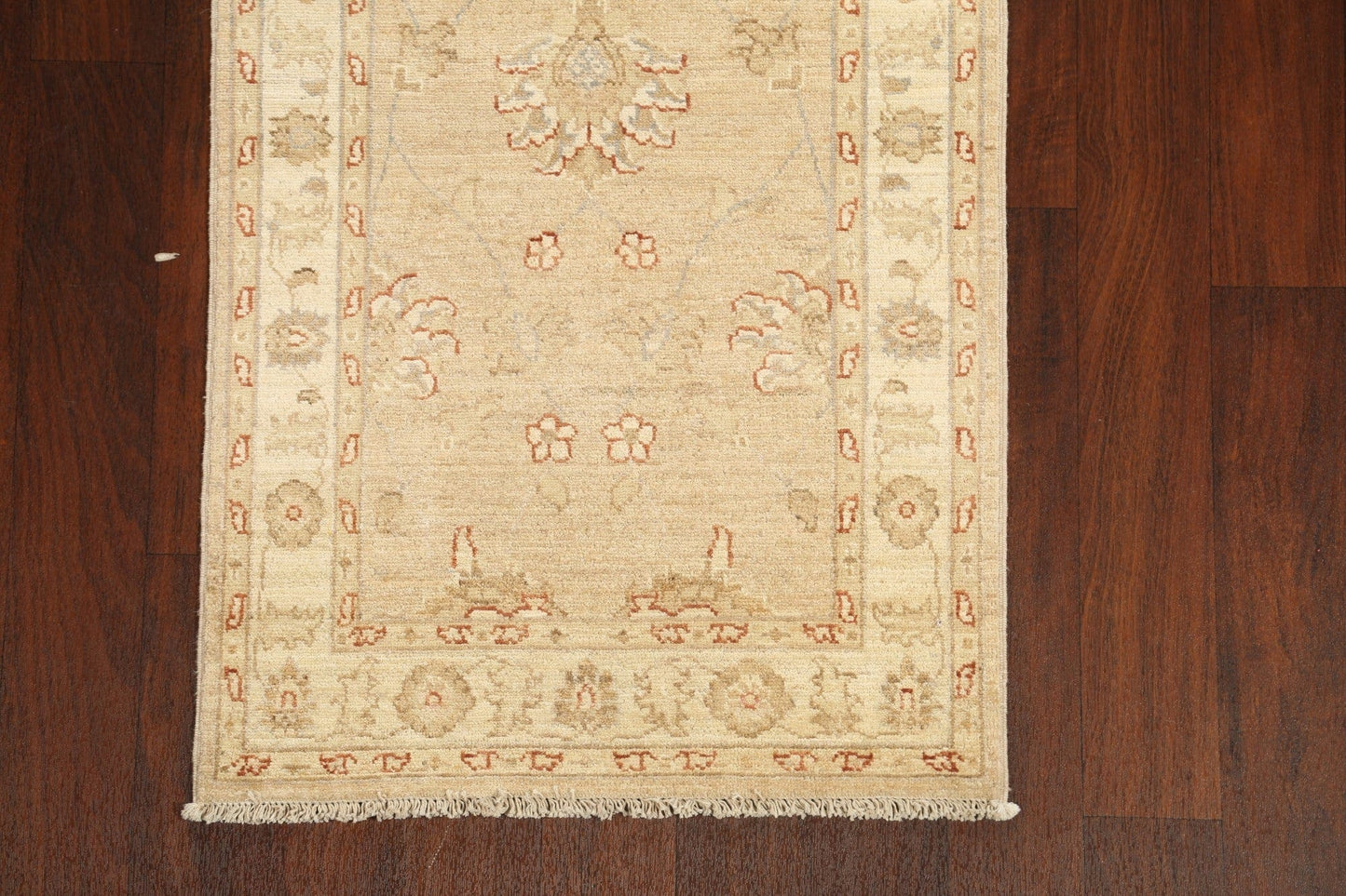 Vegetable Dye Floral Peshawar Chobi Oriental Runner Rug 3x12