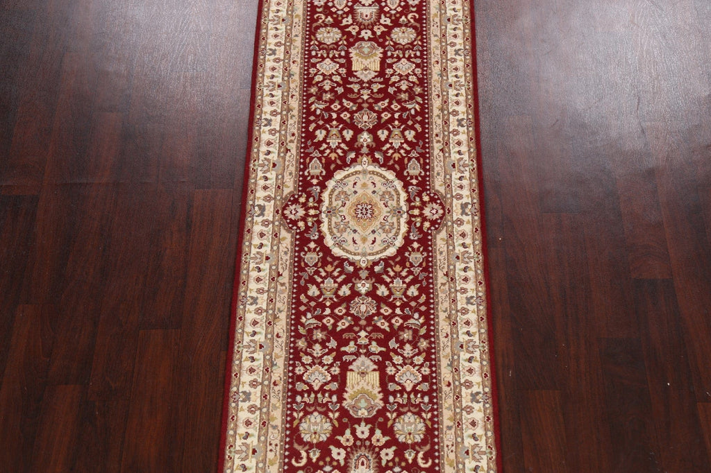 Vegetable Dye Floral Royal Tabriz Oriental Runner Rug 3x10