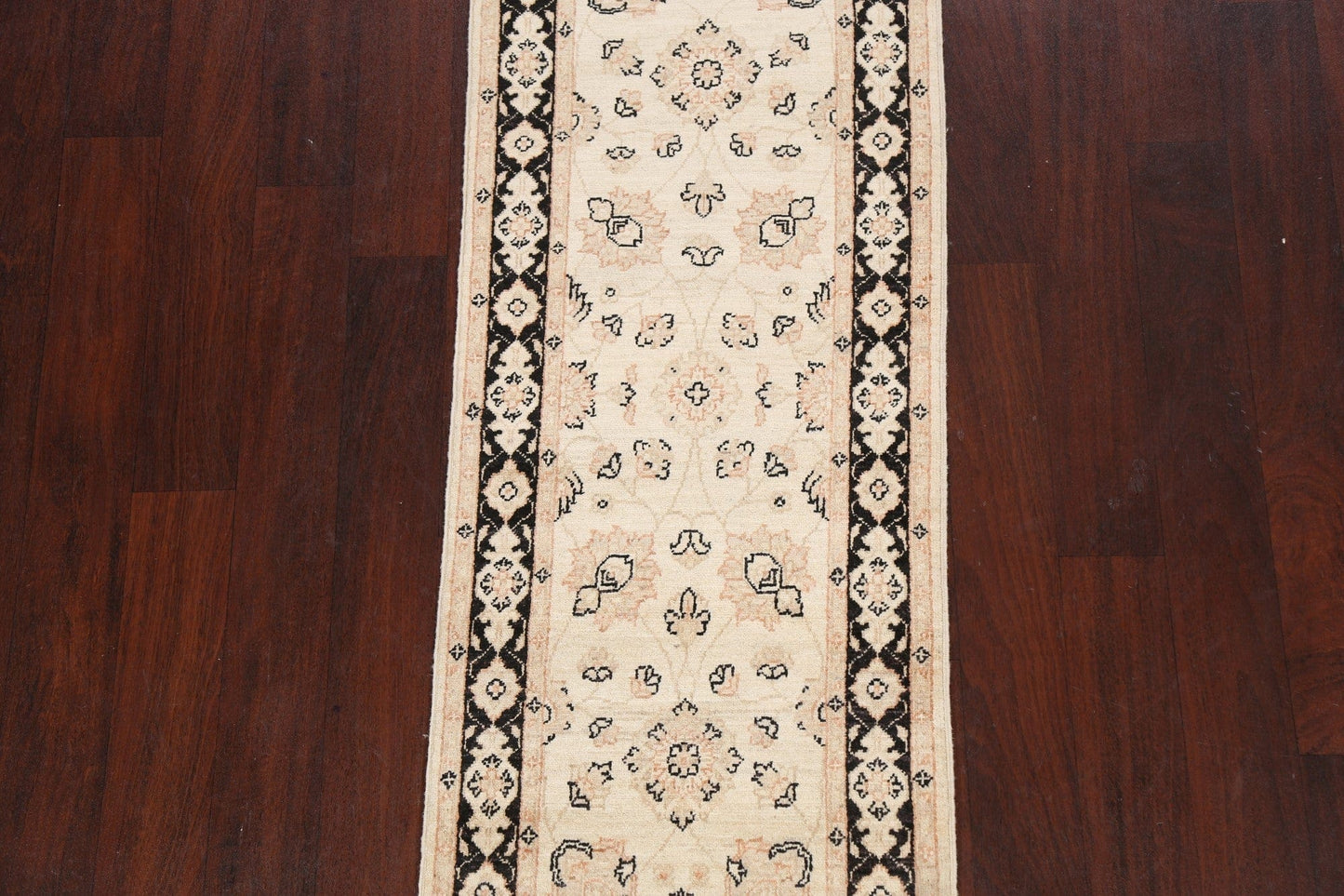 Vegetable Dye Peshawar Chobi Oriental Runner Rug 2x6