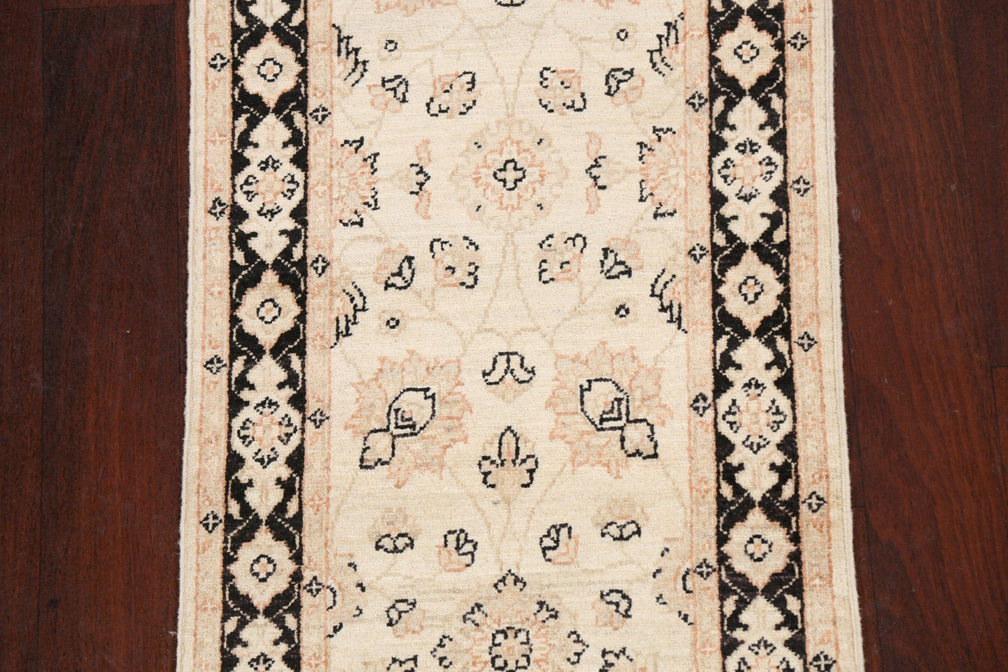 Vegetable Dye Peshawar Chobi Oriental Runner Rug 2x6